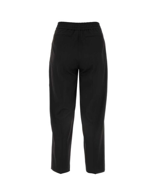 PT01 Black Stretch Polyester Pant