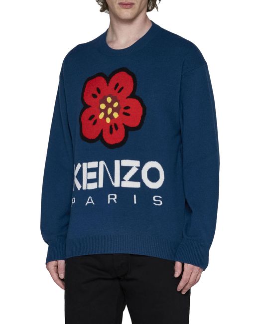 KENZO Blue Sweaters for men