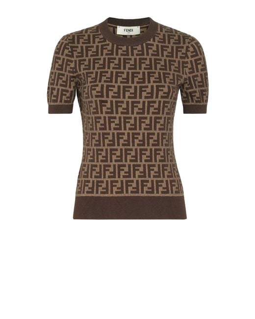 Fendi Brown Sweaters