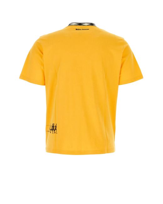 Wales Bonner Yellow Cotton Endurance T-Shirt for men