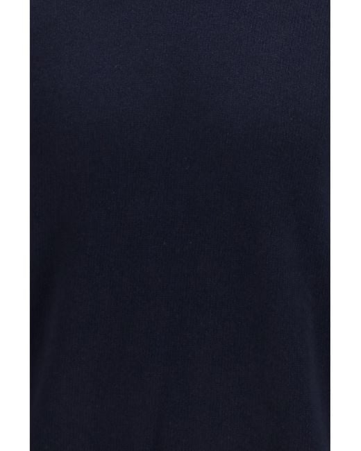 Brooksfield Blue Crewneck Sweater Fleece Wool Ovis Aries for men