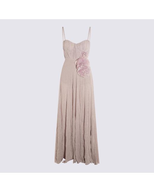 Elisabetta Franchi Long Dress in Pink | Lyst