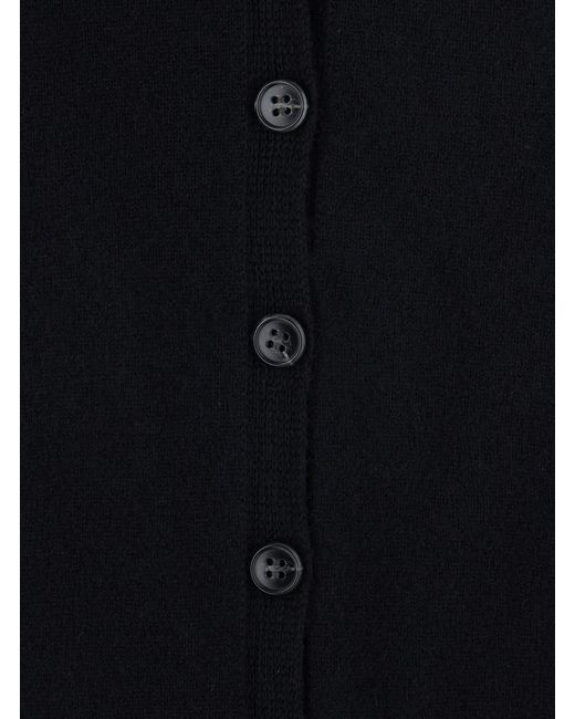Lisa Yang Black Cardigan Jiani Cashmere Knitted Tops