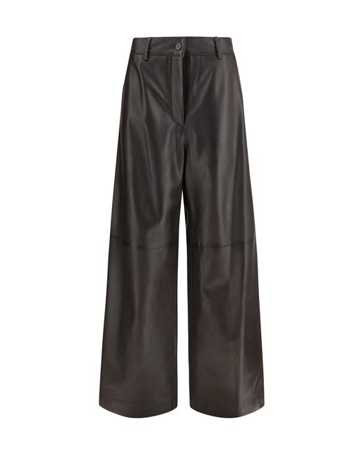 P.A.R.O.S.H. Black Leather Pants