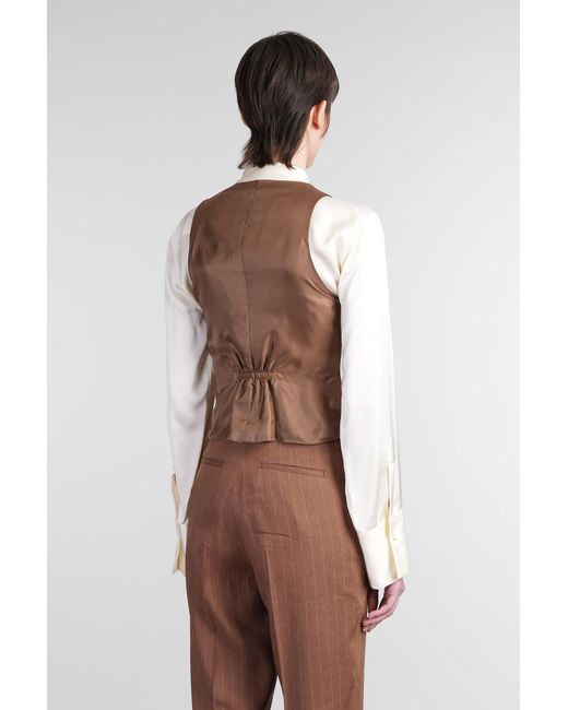 Tagliatore Brown Giselle Vest
