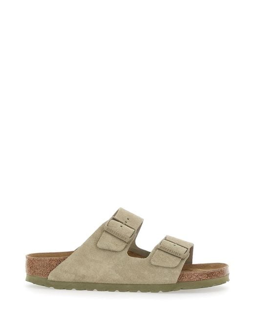 Birkenstock Natural Sandals Arizona Suede Leather
