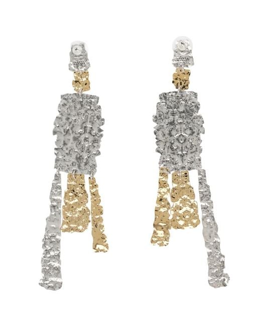Isabel Marant White Earrings Miller Brass