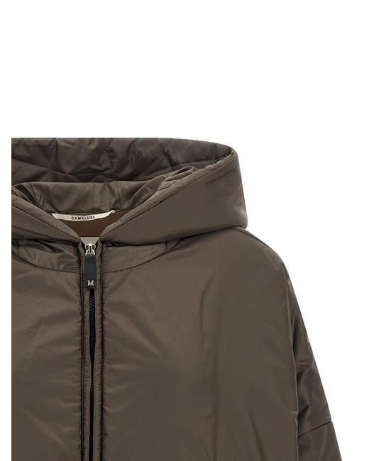 Max Mara Brown Polyester Shell Jacket Clothing