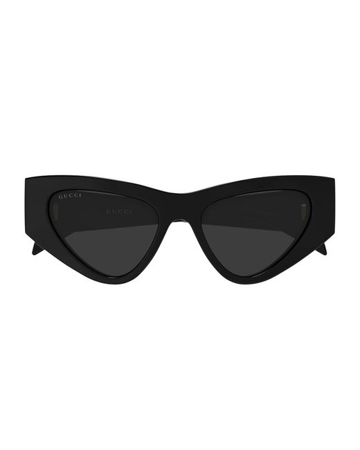 Gucci Black Gucci Gg2019S Linea Institutional Logo Gucci 001 Sunglasses