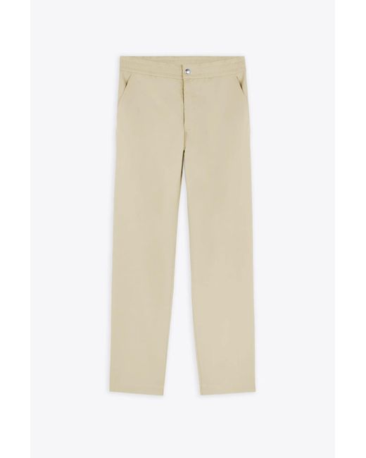 Maison Kitsuné Natural Casual Pants Light Cotton Pants With Elastic Waistband for men