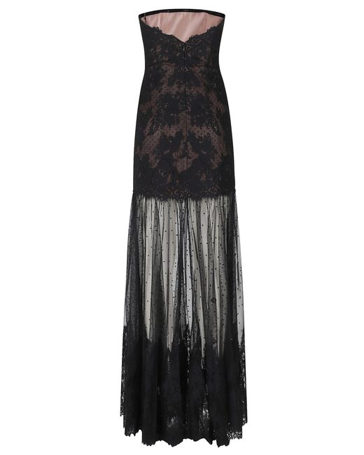 retroféte Black Vespera Lace Dress