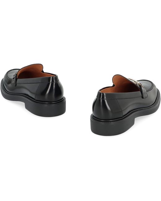 Tod's Black Loafers Calf Leather