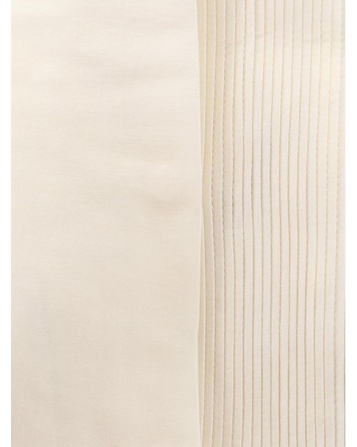 Boss White Bisina Wednesday Lyocell, Silk And Wool Shirt