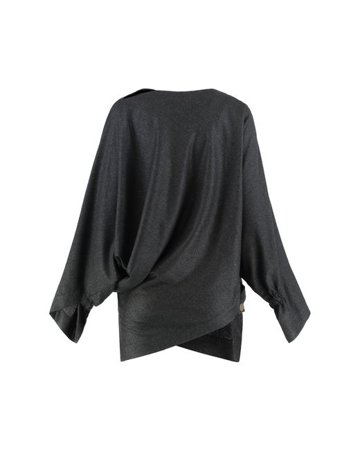 Vivienne Westwood Black Top Infinity Wool Knitwear