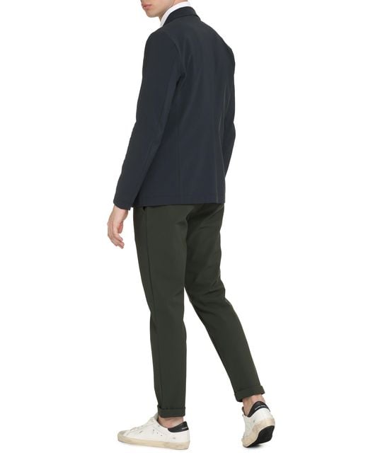 THE (Alphabet) Blue Jacket Single-Breasted Two-Button Polyamide Suit & Dinner for men