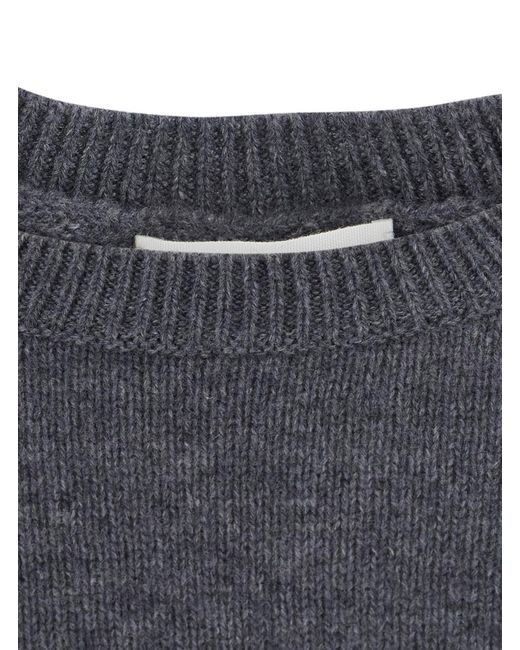 Lisa Yang Gray Cashmere Sweater Veira Knitted Tops