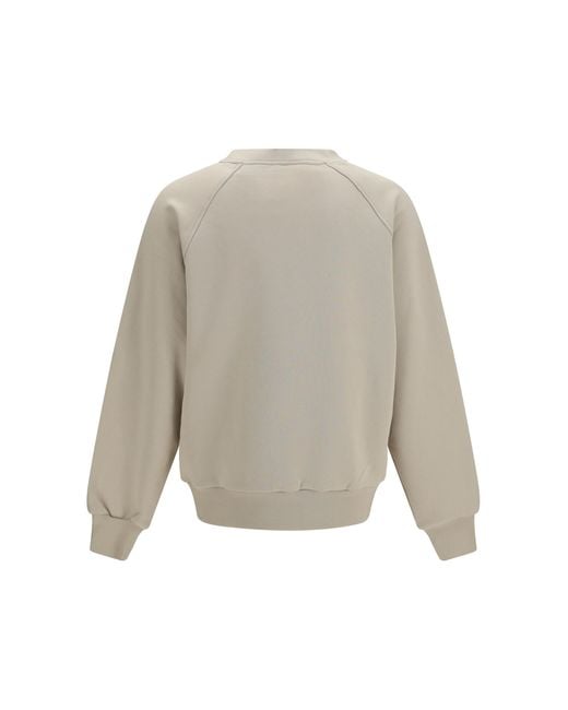 Moose Knuckles White Yul Crewneck Sweatshirt Polyester; Cotton Sweatshirts for men