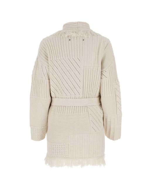 Golden Goose Deluxe Brand Natural Ivory Cotton Blend Cardigan