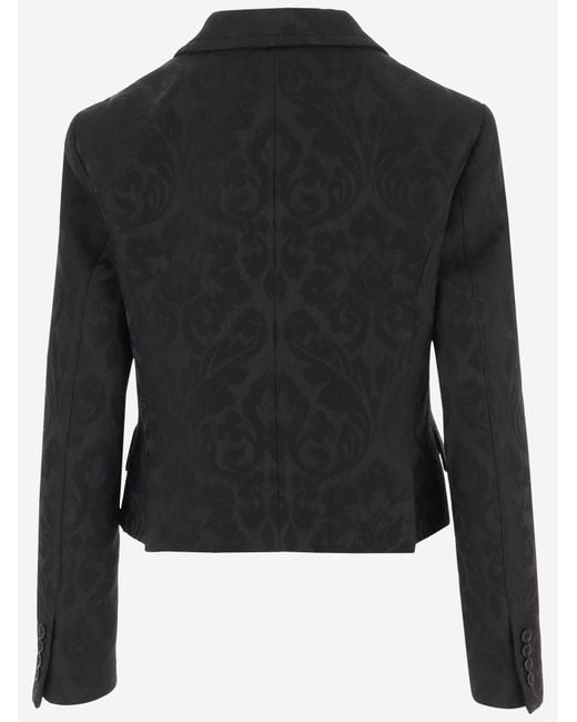 Chloé Black Double-Breasted Wool Blend Jacket