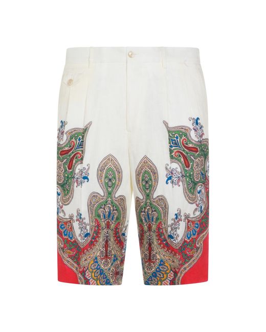 Etro White Shorts _Li for men