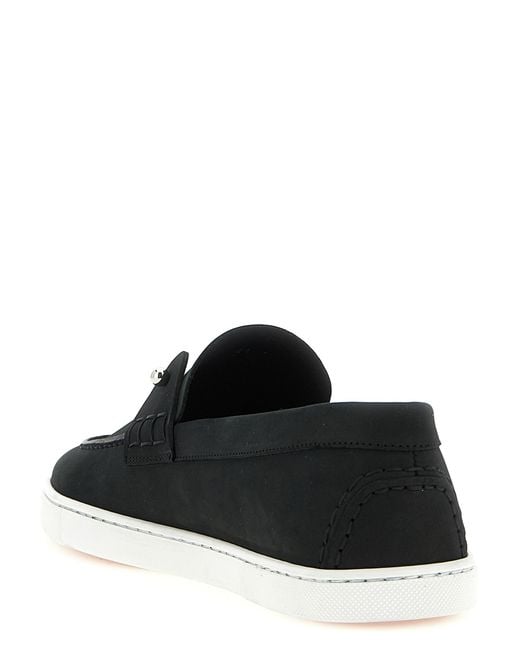 Christian Louboutin Black 'Chambeliboat' Loafers for men