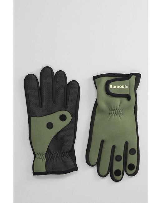 Barbour Green Gloves for men