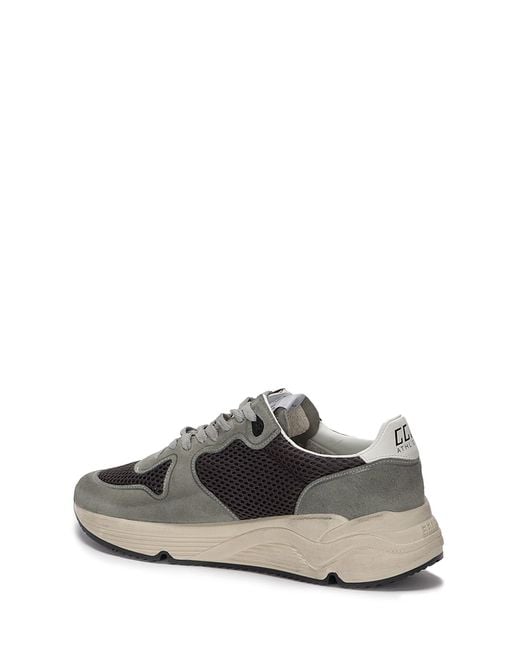 Golden Goose Deluxe Brand Gray Running Net Upper Suede Toe And Spur Leather Star for men