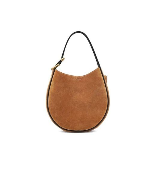 Marc Jacobs Brown Satchel Bag Suede Cow Leather Satchel-Bags