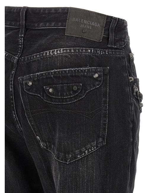 Balenciaga Black 'City' Jeans