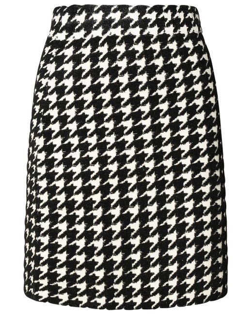 Burberry Black Viscose Blend Skirt