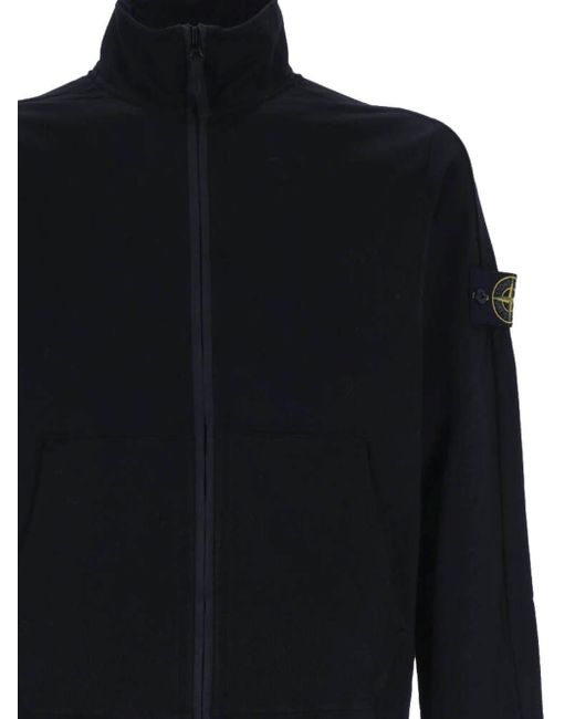 Stone Island Black High-neck Zip-up Jacket for men