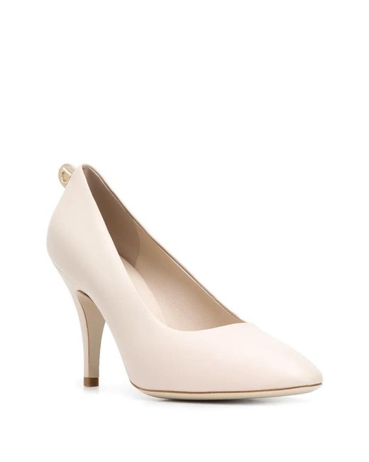 Ferragamo Natural Pointed-Toe Pumps