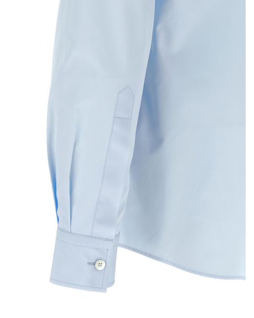 Moschino Blue Trompe-'Å“Il Print Shirt for men