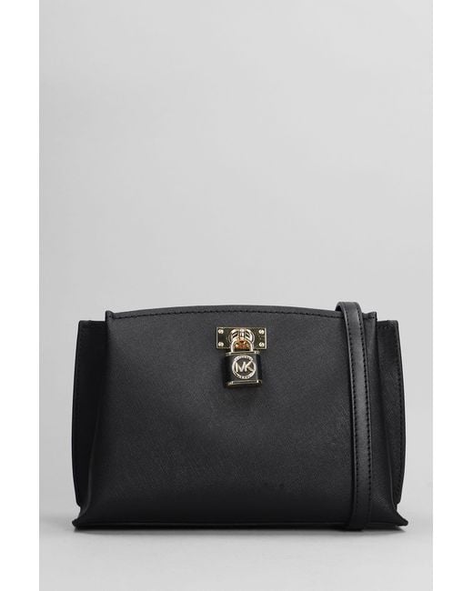 Michael Kors Ruby Shoulder Bag In Black Leather | Lyst