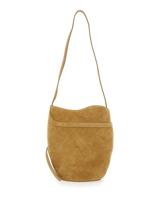 Liffner Metallic Crossbody Bag With Adjustable Strap Suede For Cow