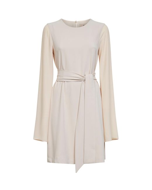 Blanca Vita White Agira Short Dress With Georgette Sleeves