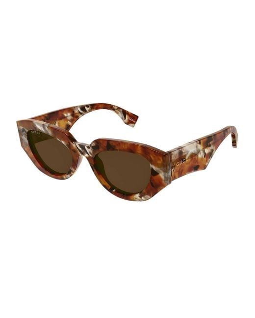 Gucci Brown Gg2007S Linea Re-Ace Sunglasses
