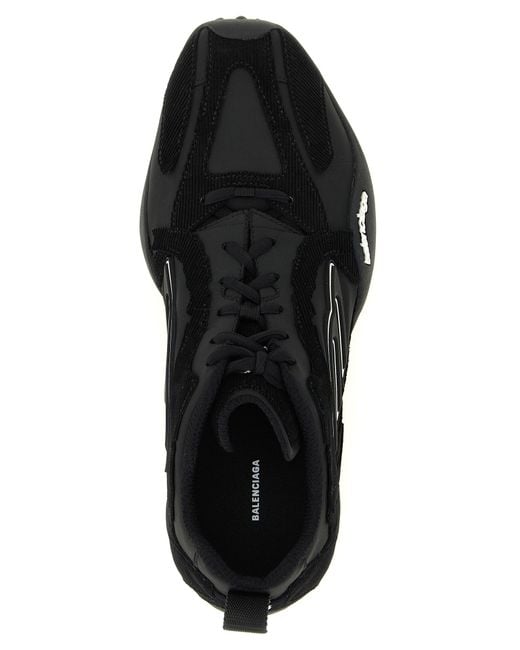 Balenciaga Black Polyester Athletic Sneakers for men