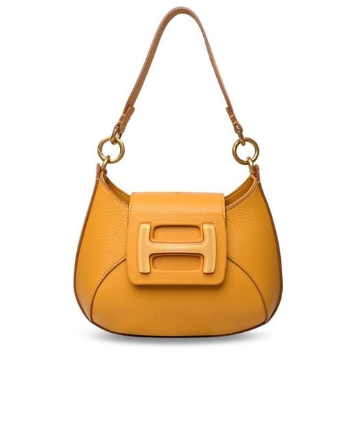 Hogan Orange Leather Bag