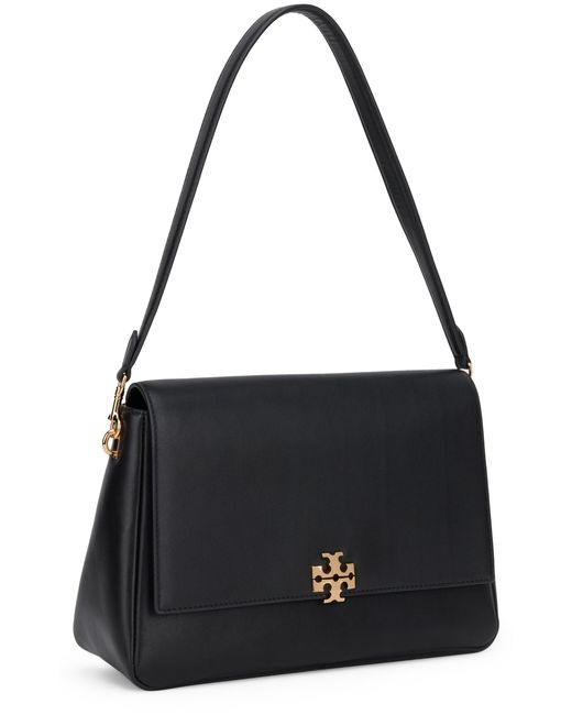 Tory Burch Black Shoulder Bag Charlie Leather Calfskin Handbags