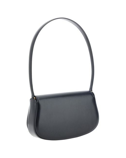 Saint Laurent Blue Mini Voltaire Shoulder Bag Calf Leather Bos Taurus