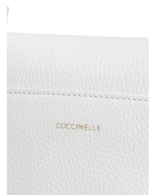 Coccinelle White Binxie Small Hand Bag