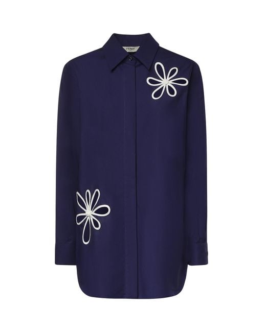 Fendi Blue Shirts Co+Pl