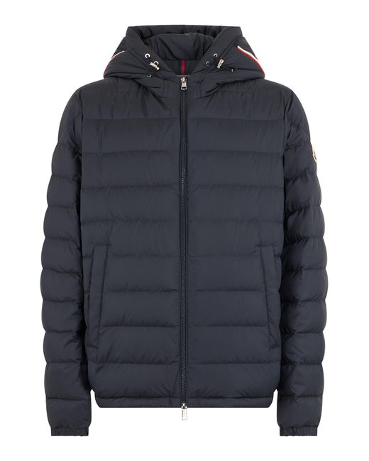 Moncler Blue Short Down Jacket Vermeille Polyamide Padded for men