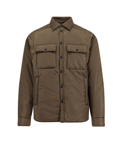 DSquared² Green Padded Nylon Shirt/Jacket for men