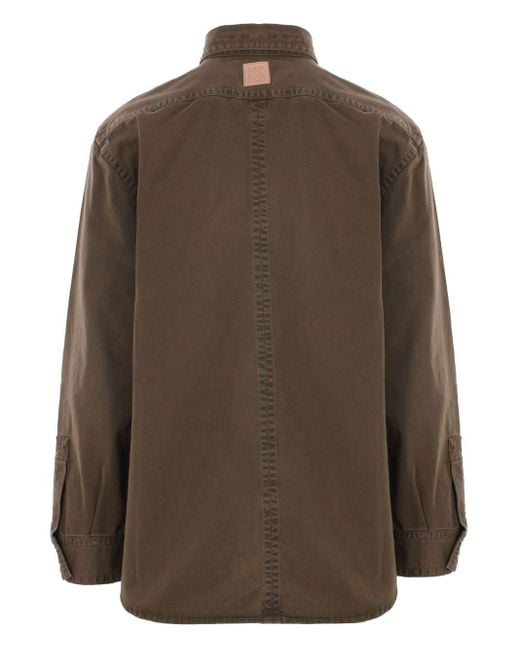 Loewe Brown Cotton Overshirt for men