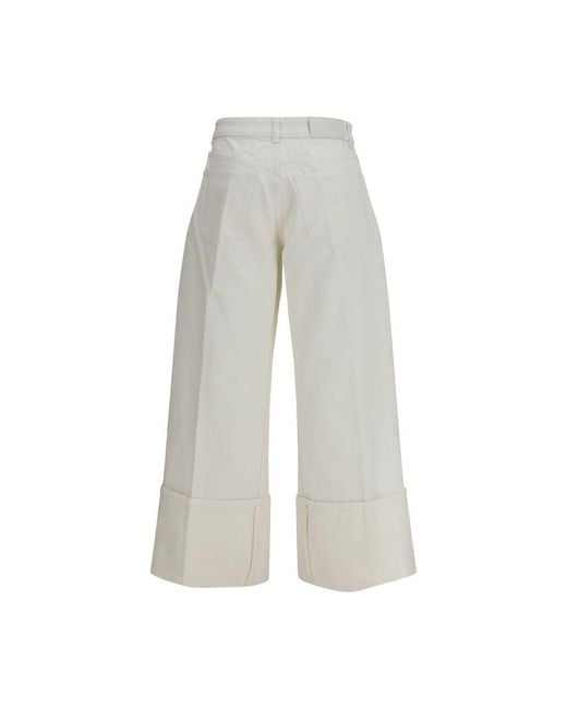 Givenchy Gray White Cotton Jeans Denim