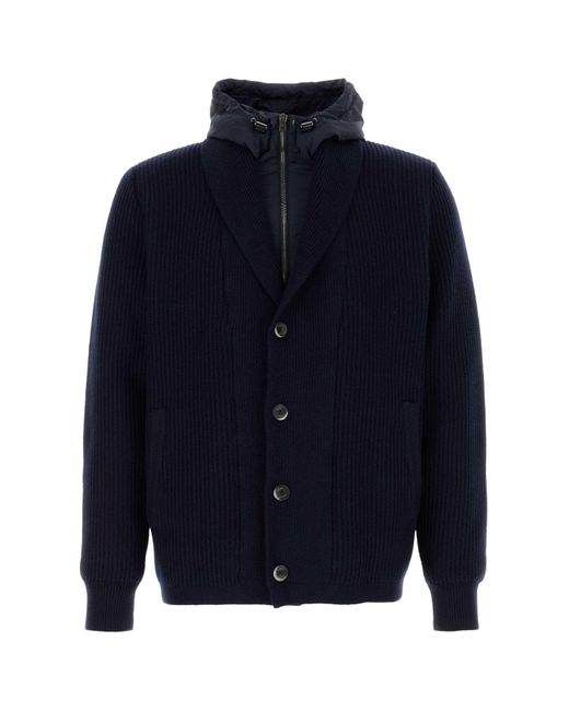 Herno Blue Wool Jacket for men