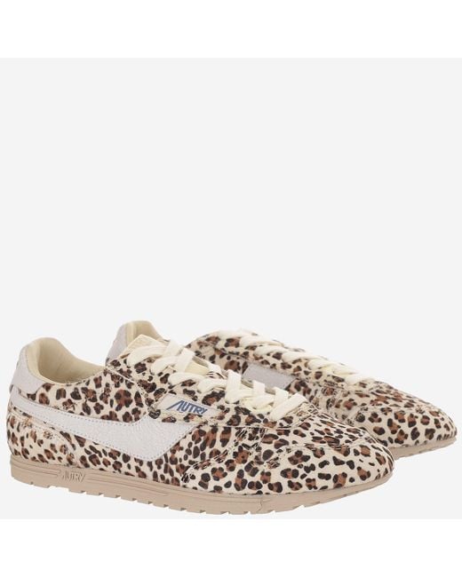 Autry Multicolor Sneakers Windspin Pony Skin Trainers