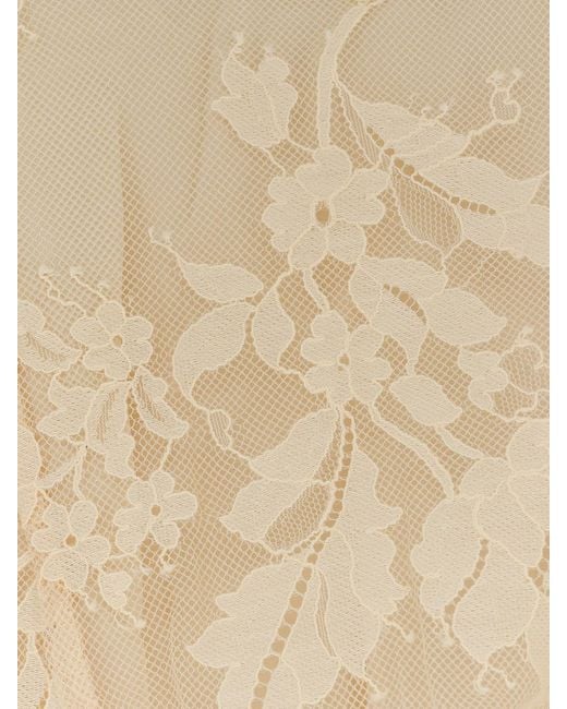 Zimmermann Natural Valiant Lace Caped Maxi Dress